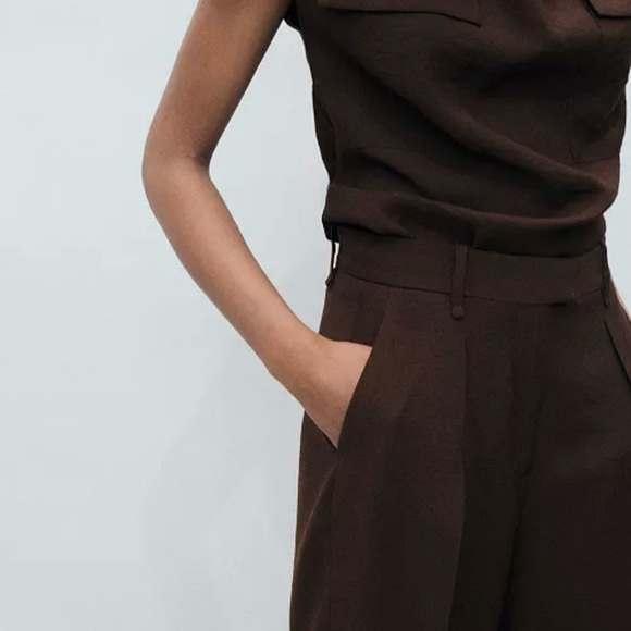 NWT MANGO
Women's Wide Leg Pleated Pants - Picture 6 of 8